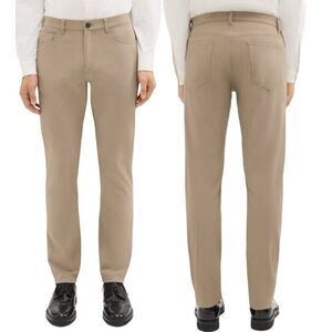 Theory Raffi Slim Fit Straight Pants Neoteric Twill Brown Stretch Men's Size 33